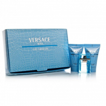 Versace Eau Fraiche Mini Набор (Туалетная вода 5 ml, 25 Гель для душа, 25 Лосьон после бритья) (8011003810468)